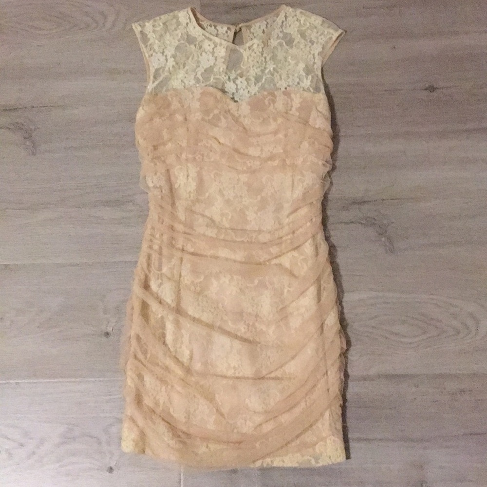 Cream/ Nude Lace Dress